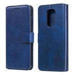 For Motorola Moto G9 Play Classic Calf Texture PU + TPU Horizontal Flip Leather Case, with Holder & Card Slots & Wallet(Blue)