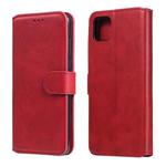 For OPPO Realme C11 Classic Calf Texture PU + TPU Horizontal Flip Leather Case, with Holder & Card Slots & Wallet(Red)