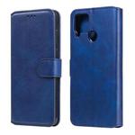 For OPPO Realme C15 / C12 Classic Calf Texture PU + TPU Horizontal Flip Leather Case, with Holder & Card Slots & Wallet(Blue)