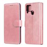 For OPPO Realme C15 / C12 Classic Calf Texture PU + TPU Horizontal Flip Leather Case, with Holder & Card Slots & Wallet(Rose Gold)