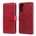 For vivo Y20 / Y20i Classic Calf Texture PU + TPU Horizontal Flip Leather Case, with Holder & Card Slots & Wallet(Red)