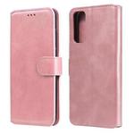 For vivo Y20 / Y20i Classic Calf Texture PU + TPU Horizontal Flip Leather Case, with Holder & Card Slots & Wallet(Rose Gold)