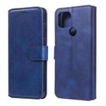 For Google Pixel 5 XL / Pixel 4a 5G Classic Calf Texture PU + TPU Horizontal Flip Leather Case, with Holder & Card Slots & Wallet(Blue)
