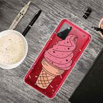 For Samsung Galaxy A02s Shockproof Painted Transparent TPU Protective Case(Big Cone)