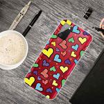 For Samsung Galaxy A02s Shockproof Painted Transparent TPU Protective Case(Love)