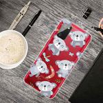 For Samsung Galaxy A02s Shockproof Painted Transparent TPU Protective Case(Koala)