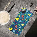 For Samsung Galaxy A12 Shockproof Painted Transparent TPU Protective Case(Love)
