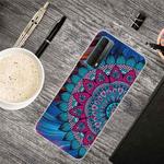 For Huawei P Smart 2021 Shockproof Painted Transparent TPU Protective Case(Rape Blossoms)