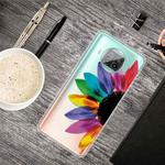 For Xiaomi Mi 10T Lite 5G Shockproof Painted Transparent TPU Protective Case(Sun Flower)