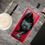 For Samsung Galaxy A02s Shockproof Painted Transparent TPU Protective Case(Mutant Wolf)