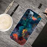 For iPhone 12 Pro Max Shockproof Painted Transparent TPU Protective Case(Watercolor Ink)