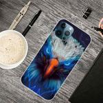 For iPhone 12 Pro Max Shockproof Painted Transparent TPU Protective Case(Blu-ray Carving)