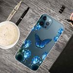 For iPhone 12 Pro Max Shockproof Painted Transparent TPU Protective Case(Dream Butterfly)