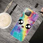 For Huawei Nova 8 SE Shockproof Painted Transparent TPU Protective Case(Starry Cute Cat)