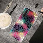 For Huawei P Smart 2021 Shockproof Painted Transparent TPU Protective Case(Fluorescent Branches)
