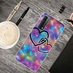 For Huawei P Smart 2021 Shockproof Painted Transparent TPU Protective Case(Starry Love)