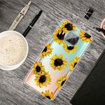 For Xiaomi Mi 10T Lite 5G Shockproof Painted Transparent TPU Protective Case(Yellow Chrysanthemum)