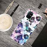 For OnePlus 8T Shockproof Painted Transparent TPU Protective Case(Starry Chrysanthemum)