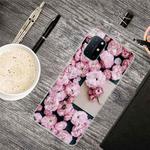 For OnePlus 8T Shockproof Painted Transparent TPU Protective Case(Envelope Rose)
