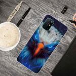 For OnePlus 8T Shockproof Painted Transparent TPU Protective Case(Blu-ray Carving)