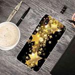 For Samsung Galaxy A01 Core Shockproof Painted Transparent TPU Protective Case(Gold Star)