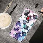 For Samsung Galaxy A21s Shockproof Painted Transparent TPU Protective Case(Starry Chrysanthemum)