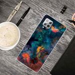 For Samsung Galaxy A42 5G Shockproof Painted Transparent TPU Protective Case(Watercolor Ink)