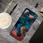 For Samsung Galaxy A51 Shockproof Painted Transparent TPU Protective Case(Watercolor Ink)