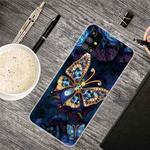 For Samsung Galaxy M31s Shockproof Painted Transparent TPU Protective Case(Jewel Butterfly)