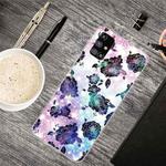 For Samsung Galaxy M51 Shockproof Painted Transparent TPU Protective Case(Starry Chrysanthemum)