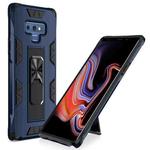 For Samsung Galaxy Note 9 Soldier Armor Shockproof TPU + PC Magnetic Protective Case with Holder(Blue)