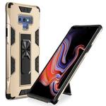 For Samsung Galaxy Note 9 Soldier Armor Shockproof TPU + PC Magnetic Protective Case with Holder(Gold)