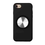 TPU+PC 2 in 1 Shockproof Case with Magnetic Round Car Holder For iPhone 7 Plus / 8 Plus(Black)