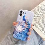 Oil Painting Pattern TPU Protective Case For iPhone 11 Pro(Peacock)