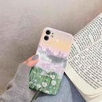 For iPhone 12 mini Oil Painting Pattern TPU Protective Case (Flower)