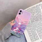 For iPhone 12 mini Oil Painting Pattern TPU Protective Case (Valley)