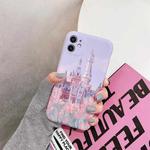 Oil Painting Pattern TPU Protective Case For iPhone 12(Castle)