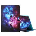 For 7 inch Tablet PC Universal Colored Drawing Horizontal Flip Leather Case with Holder & Card Slots(Wolf)