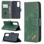For Huawei P smart 2021 / Y7a Matching Color Crocodile Texture Horizontal Flip PU Leather Case with Wallet & Holder & Card Slots(Green)