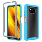 For Xiaomi Poco X3 NFC Starry Sky Solid Color Series Shockproof PC + TPU Protective Case(Royal Blue)