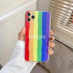 Rainbow TPU Protective Case For iPhone 12 mini(Caroline)