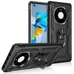 For Huawei Mate 40 Shockproof TPU + PC Protective Case with 360 Degree Rotating Holder(Black)
