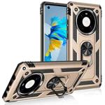 For Huawei Mate 40 Shockproof TPU + PC Protective Case with 360 Degree Rotating Holder(Gold)