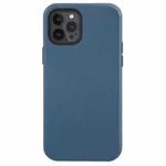 Shockproof Genuine Leather Magsafe Case For iPhone 12 / 12 Pro(Indigo Blue)