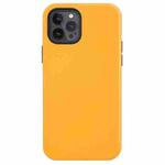 Shockproof Genuine Leather Magsafe Case For iPhone 12 Pro Max(California Poppy Yellow)