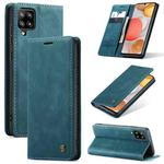 For Samsung Galaxy A42 5G CaseMe-013 Multifunctional Retro Frosted Horizontal Flip Leather Case with Card Slot & Holder & Wallet(Blue)