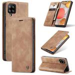 For Samsung Galaxy A42 5G CaseMe-013 Multifunctional Retro Frosted Horizontal Flip Leather Case with Card Slot & Holder & Wallet(Brown)