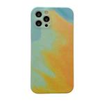Liquid Silicone Gradient Color Protective Case For iPhone 11 Pro Max(Yellow)