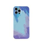 For iPhone 12 mini Liquid Silicone Gradient Color Protective Case (Blue)