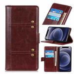 For iPhone 12 mini Peas Crazy Horse Texture Horizontal Flip Leather Case with Holder & Card Slots & Wallet (Brown)